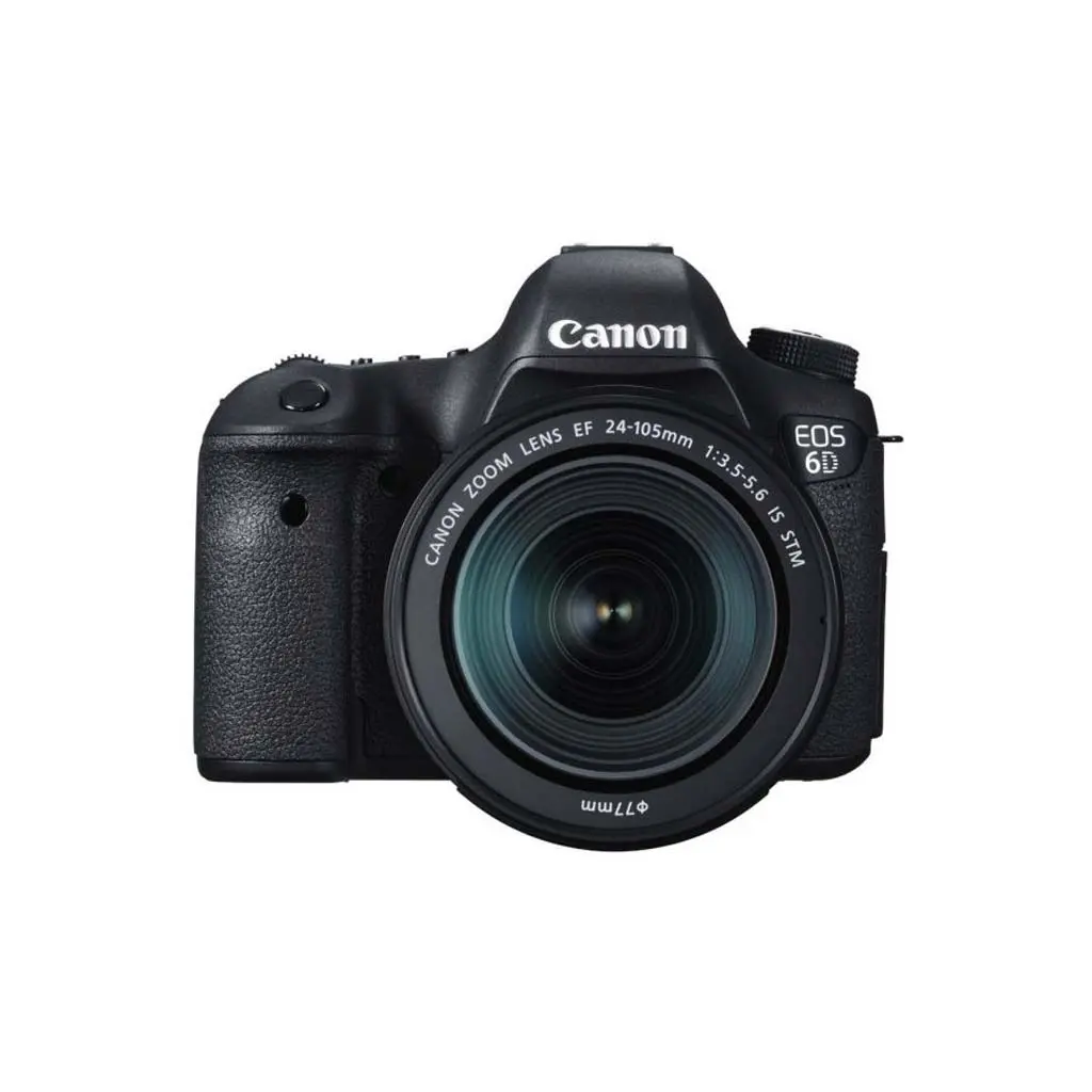 Canon EOS 6D - 20.2 MP, SLR Camera, Black, 24 - 105mm STM Lens Kit