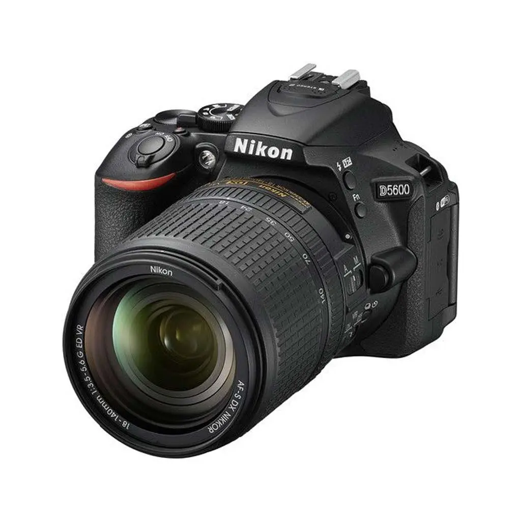 Nikon D5600 AF-S 18-140mm 3.5-5.6G ED VR Lens Kit - 24.2 MP DSLR Camera Black
