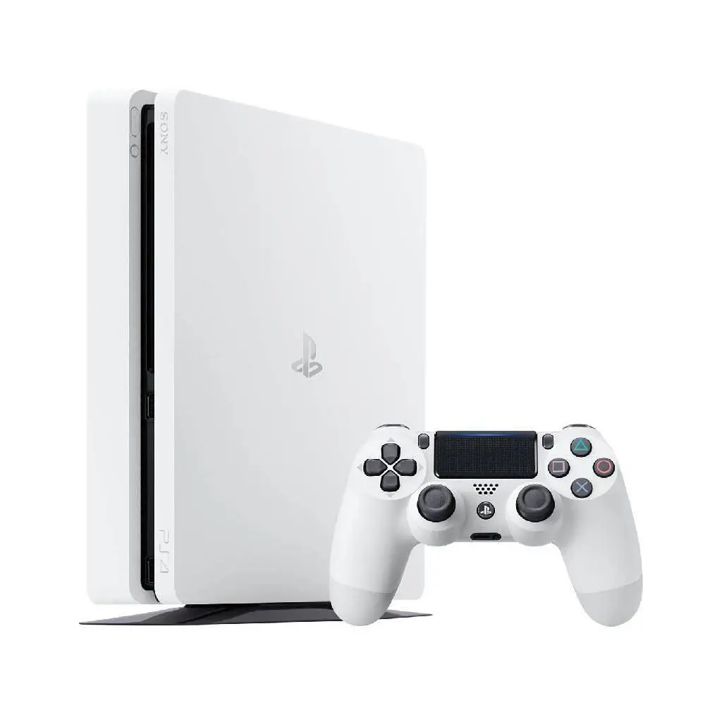 Sony PlayStation 4 Slim - 500GB, 1 Controller, Glacier White