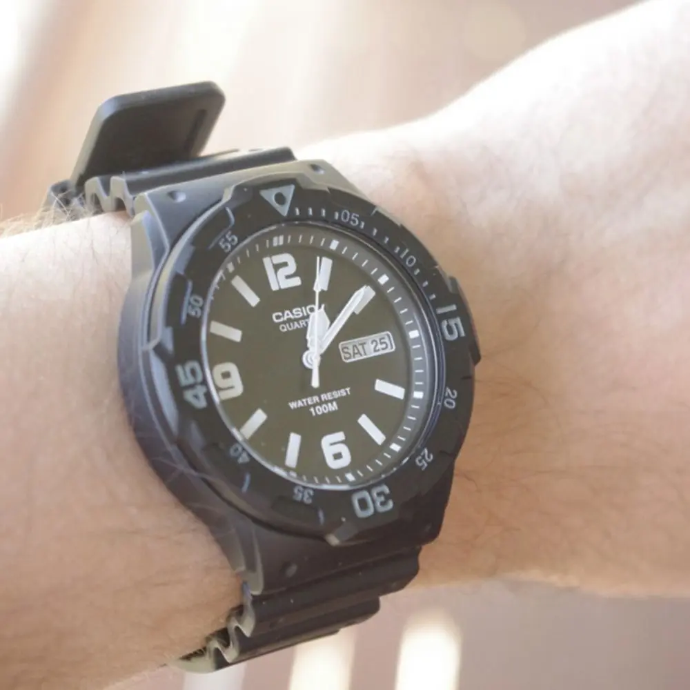 Casio Marine Sport Men's Black Dial Resin Band Watch - MRW-200H-1B2VDF