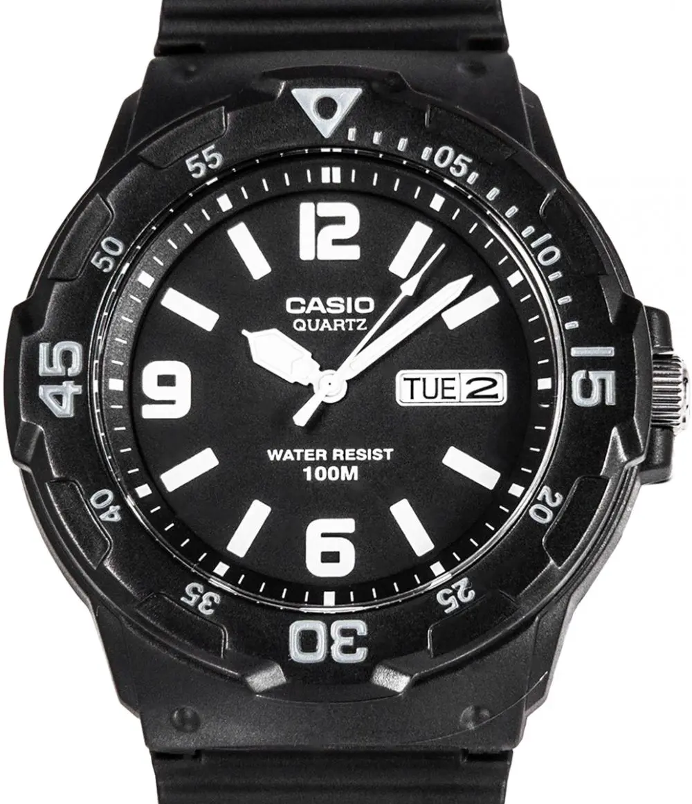 Casio Marine Sport Men's Black Dial Resin Band Watch - MRW-200H-1B2VDF