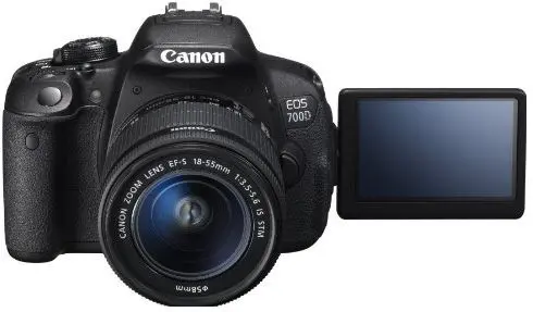 Canon EOS 700D 18-55mm IS STM Lens Kit (18 Megapixels, DSLR Camera, Full HD Movie, Black)