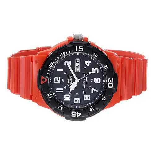 Casio Standard Men's Black Dial Resin Band Watch - MRW-200HC-4BV