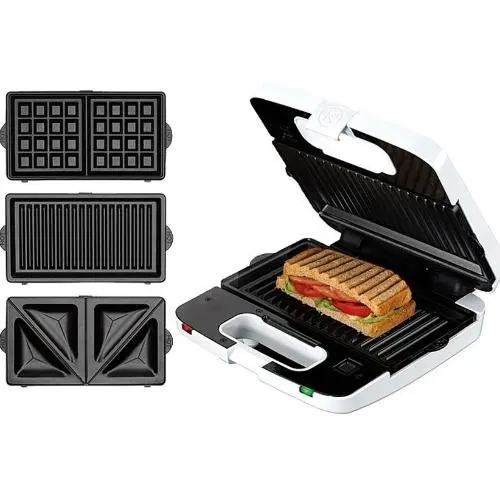 Kenwood SM650 Sandwich Maker 3 x 1 , White