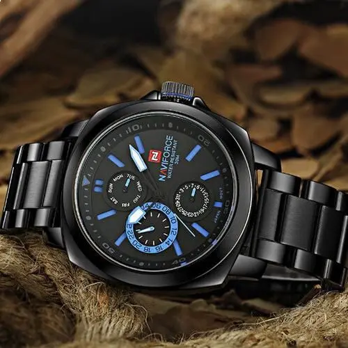 Naviforce  Dial Metal Band Watch - NF9069-BBBE