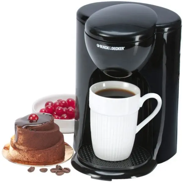 Black & Decker 1 Cup Coffee Maker 330 Watts, Black [DCM25-B5]