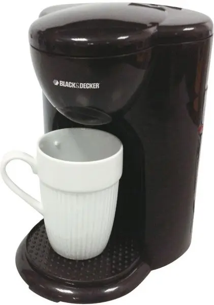 Black & Decker 1 Cup Coffee Maker 330 Watts, Black [DCM25-B5]