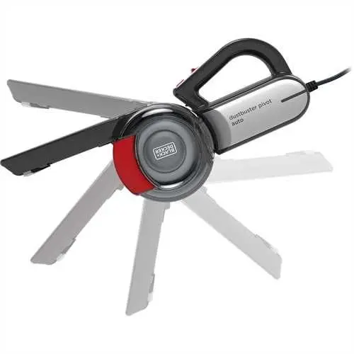 Black & Decker 12VDC Pivot Auto Vacuum - PV1200AV-B5