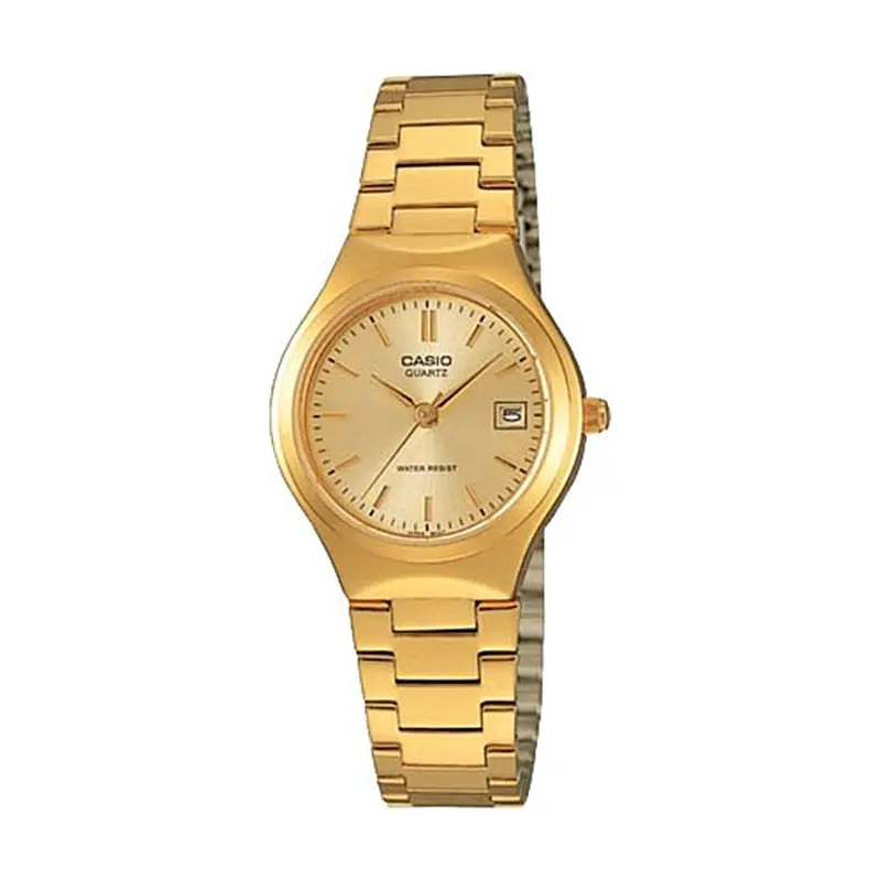 Casio LTP-1170N-9ARDF Stainless Steel Ladies Watch Gold Dial