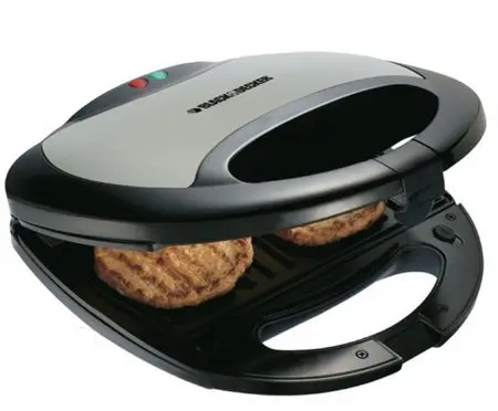 Black & Decker 2 Slot Sandwich Maker Removable S/W Plate, TS2040-B5