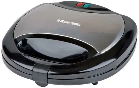 Black & Decker 2 Slot Sandwich Maker Removable S/W Plate, TS2040-B5