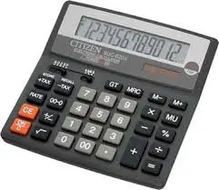 Citizen 14 Digit Black Calculator, CTZ SDC 640