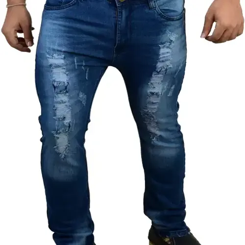 Zafraa Skinny Men Dark Blue Jeans