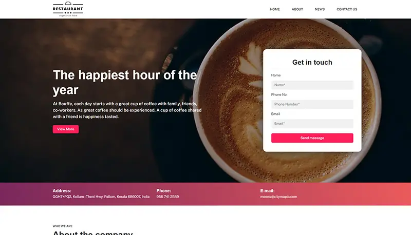 Theme Restaurant/Bakery