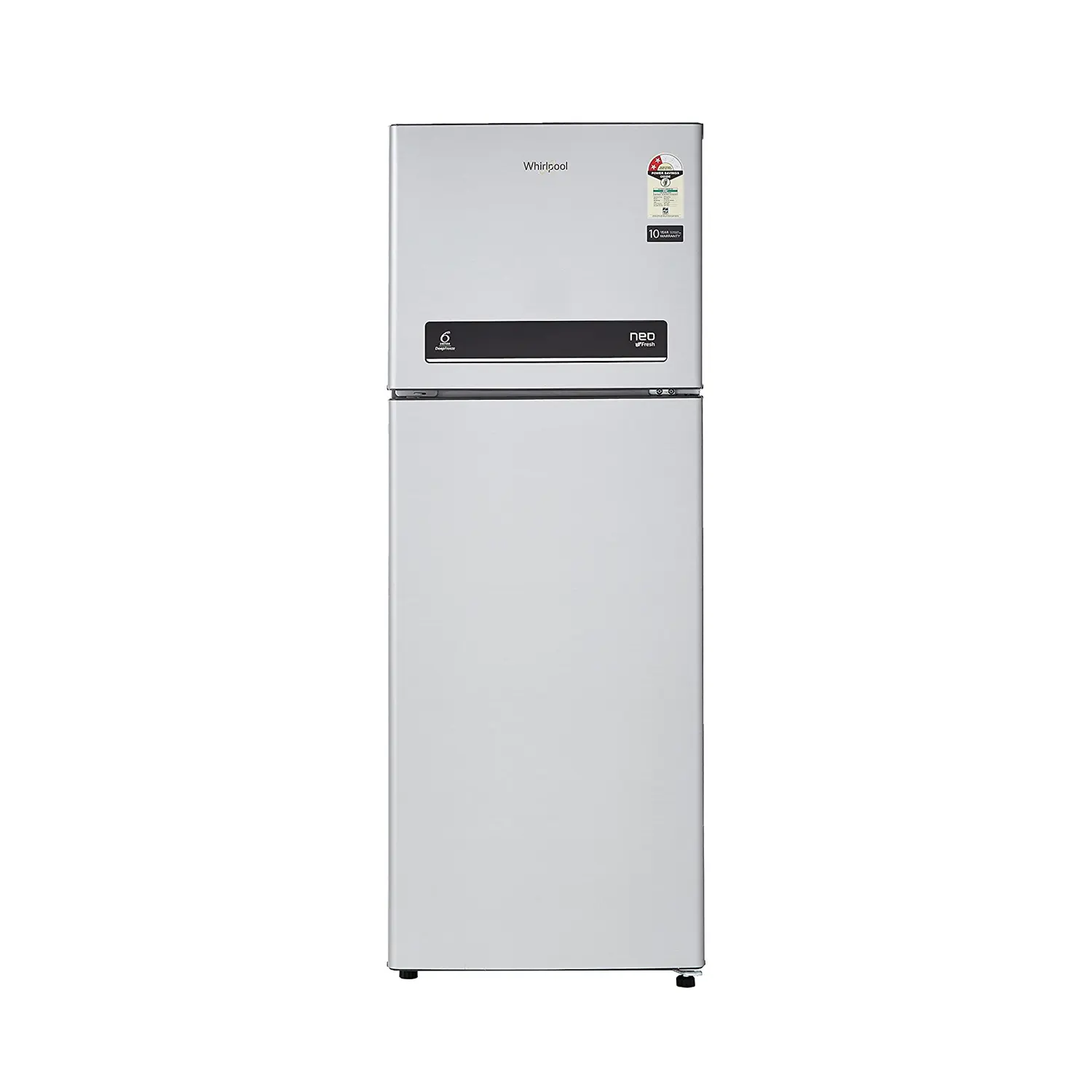 Whirlpool 265 L 2 Star Frost-Free Double-Door Refrigerator (NEO DF278 PRM, Galaxy Steel)