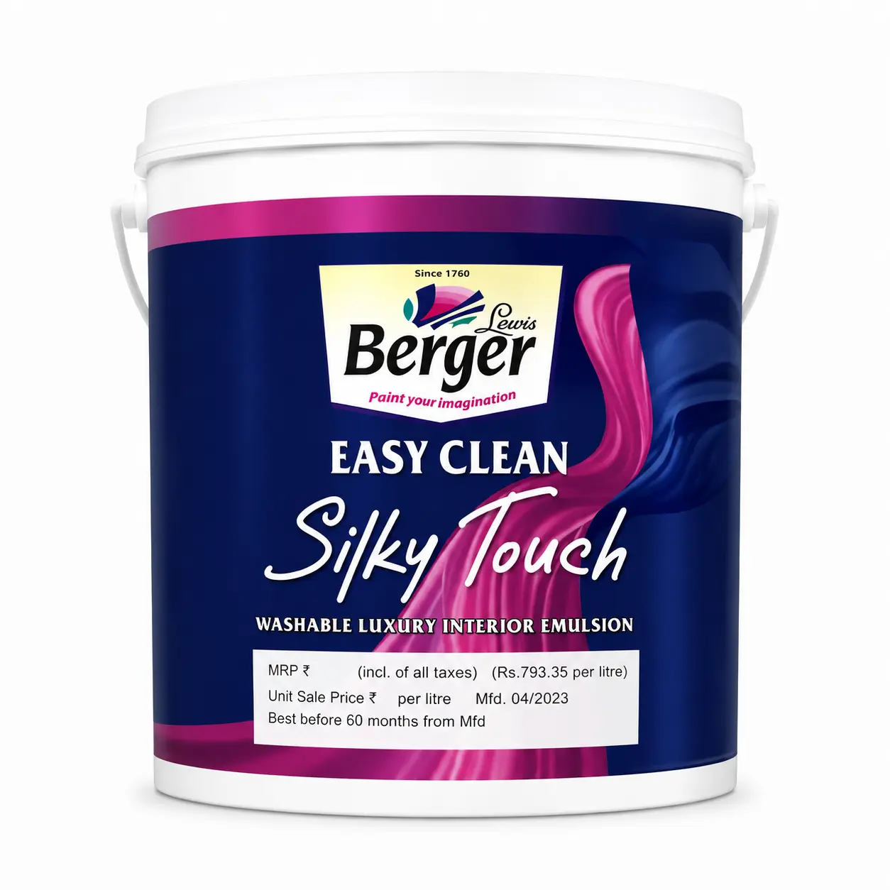 Berger Easy Clean Silky Touch White- 20L