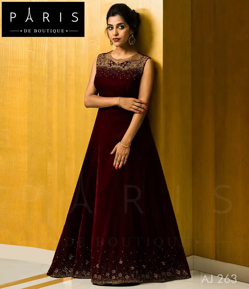 Customized Velvet Gown