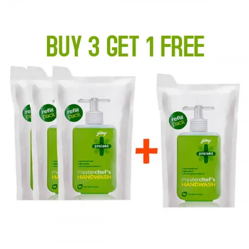 GODREJ PROTEKT HANDWASH GREEN BUY 3 GET 1