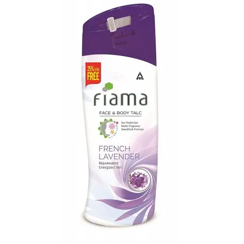 FIAMA FACE & BODY TALC FRENCH LAVENDER 125GM