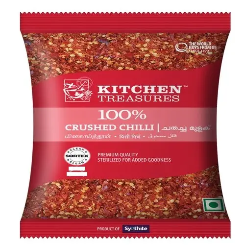 KITCHEN TREASURE CRUSHED CHILLI 100G