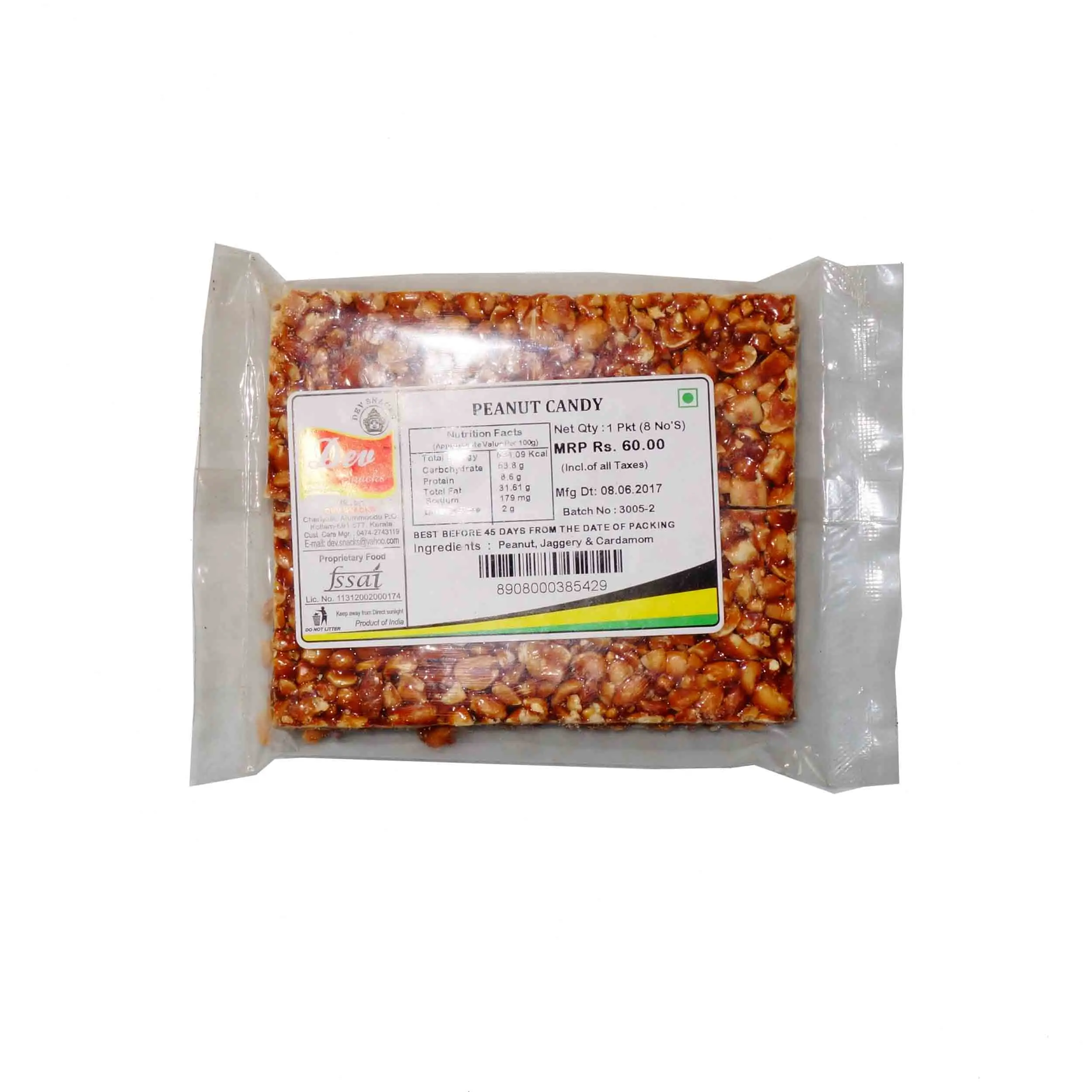 DEV PEANUT CANDY 8 NOS