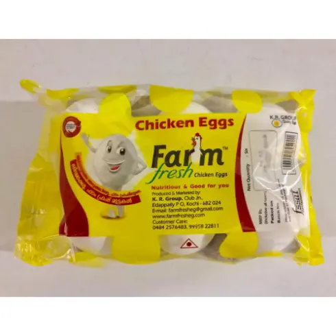 FARM FRESH CHICKEN EGGS 6 NOS