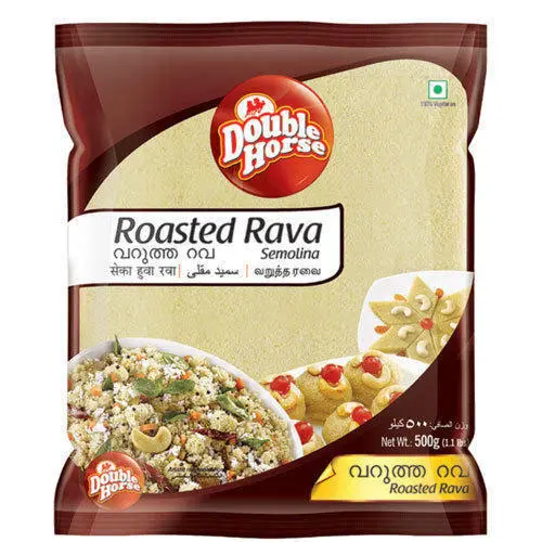DOUBLE HORSE ROASTED RAVA 500 gram