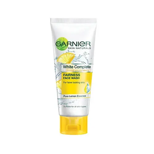 GARNIER WHITE COMPLETE FAIRNESS FACE WASH 50G