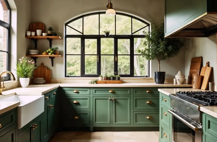 U-Shaped Modular Kitchen