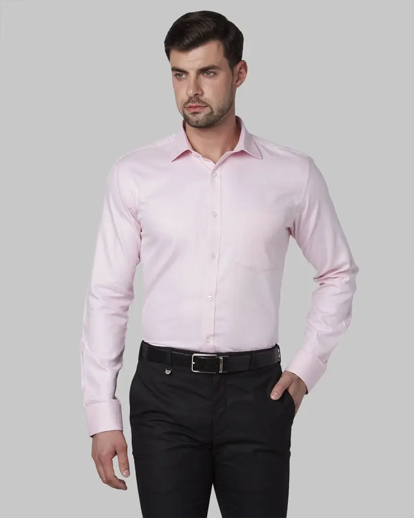 Park Avenue Medium Red Slim Fit Shirt