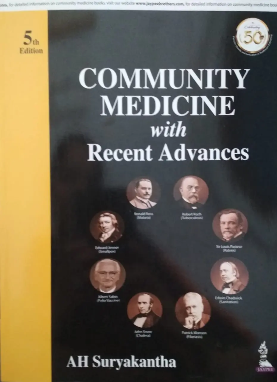 Community Medicine with Recent Advances - A.H.Suryakantha -5th Edition