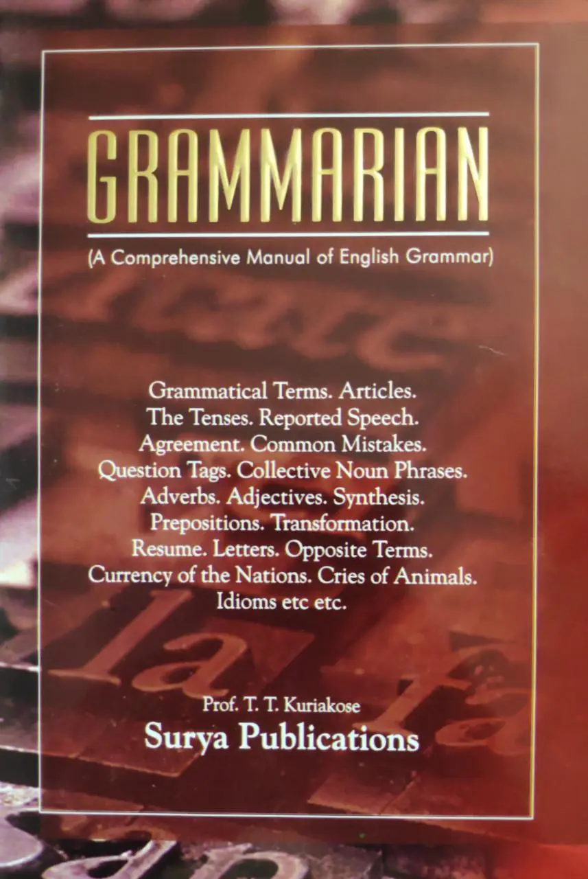 GRAMMARIAN - A Comprehensive Manual of English Grammar