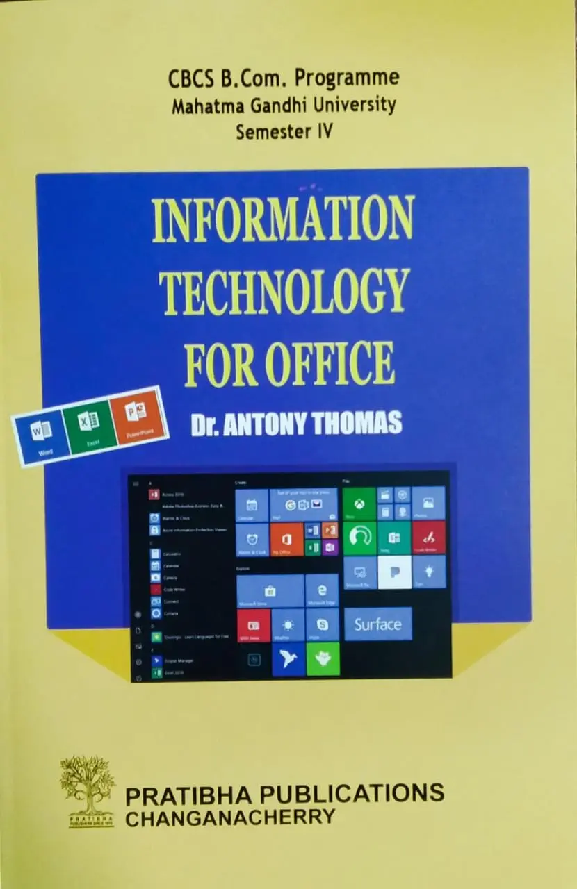 Information Technology for Office  B.COM Semester 4  MG University