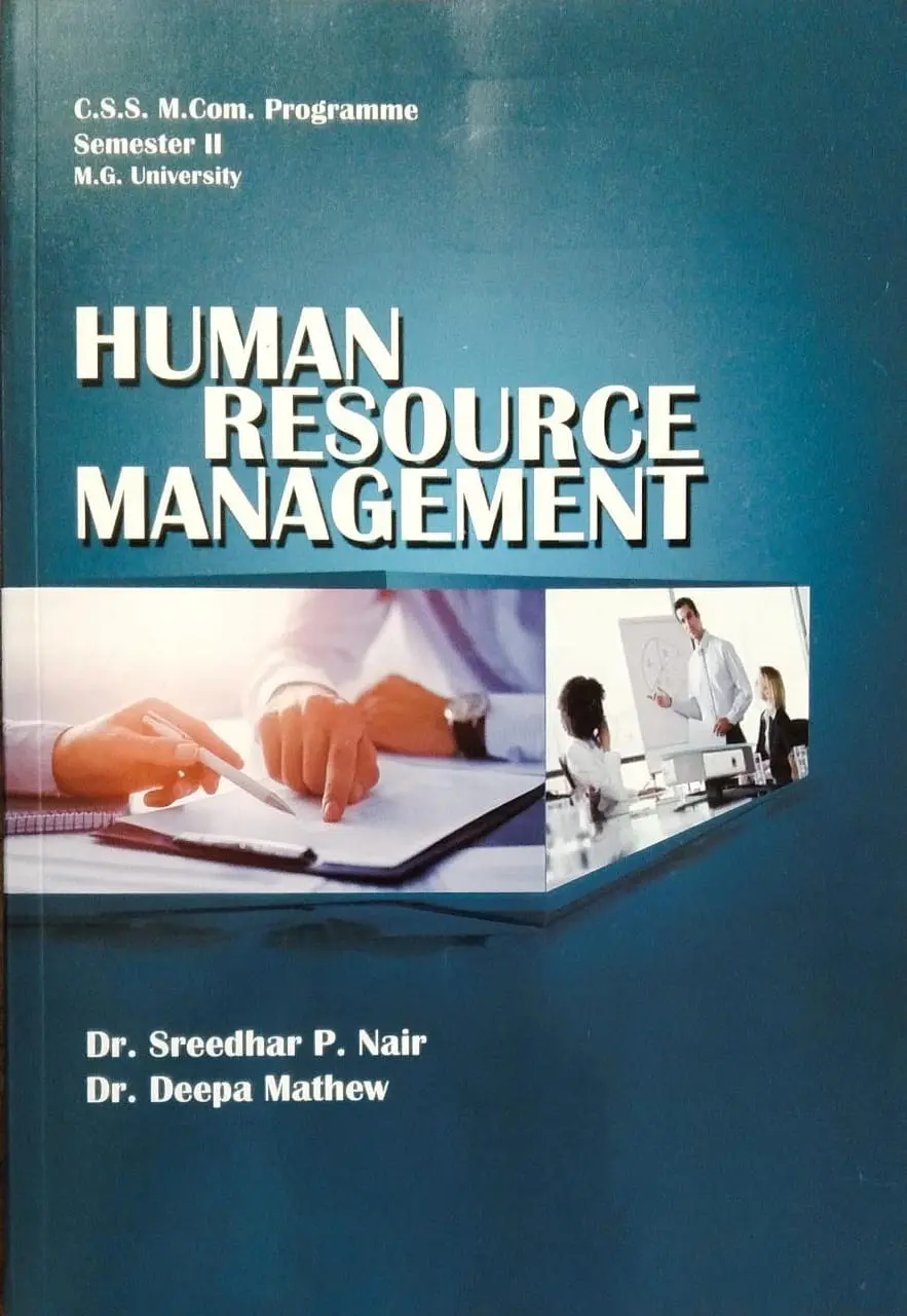 Human Resource Management  M.COM Programme Semester 2  M.G University 