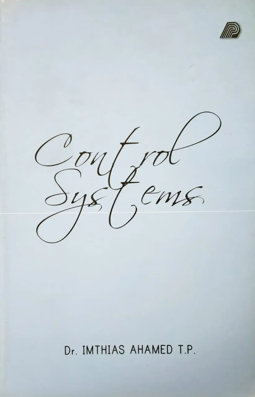 Control Systems - Dr. Imthias Ahamed T.P.