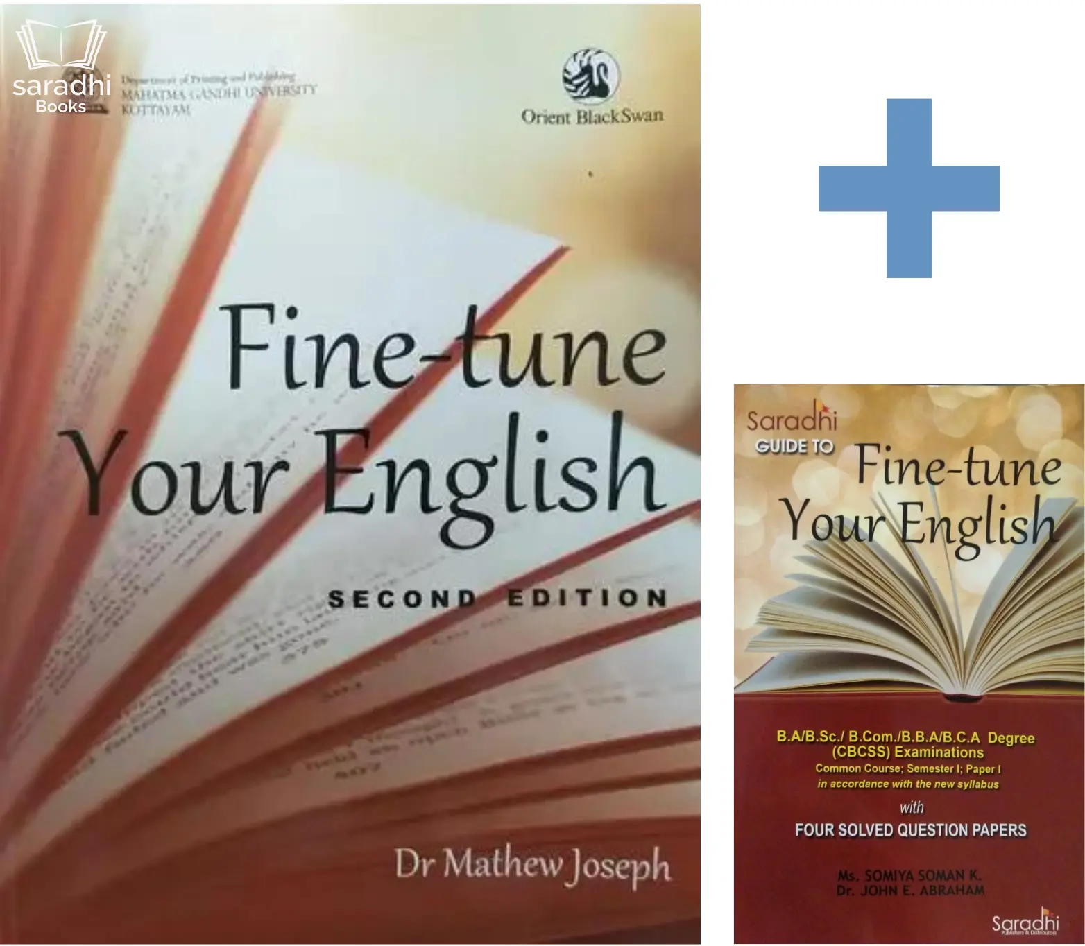 Combo - Fine Tune Your English : Textbook and Guide - BA / BSC / BCOM / Semester 1 - MG University
