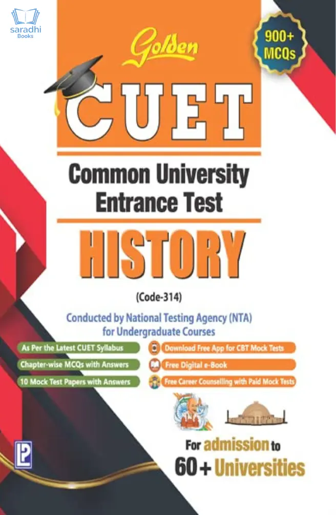 Golden CUET History (Code 314) NTA Common University Entrance Test for UG