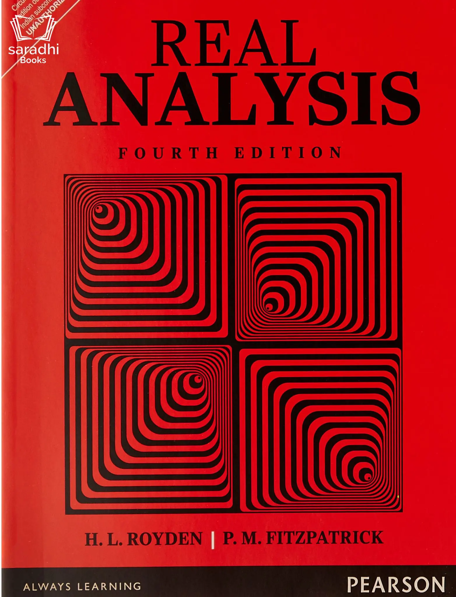 Real Analysis | HL Royden, PM Fitzpatrick | Fourth Edition | Pearson