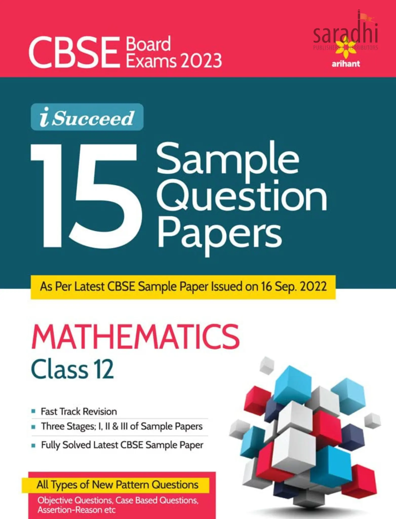 CBSE Board Exams 2023 iSucceed 15 Sample Question Papers Mathematics Class 12 | Arihant Publication