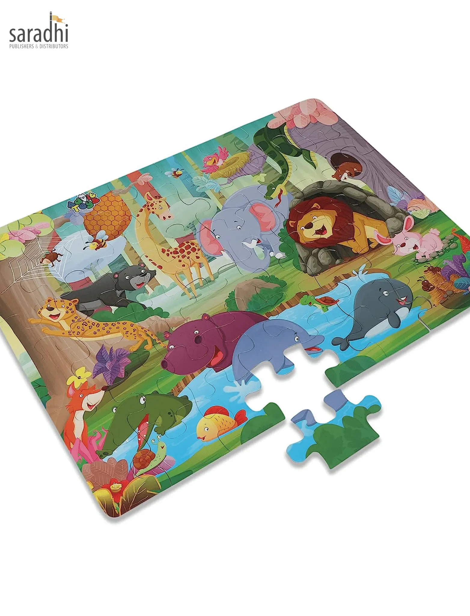 Jigsaw Puzzle (48 Piece + Fun Fact Book Inside) Animal Homes