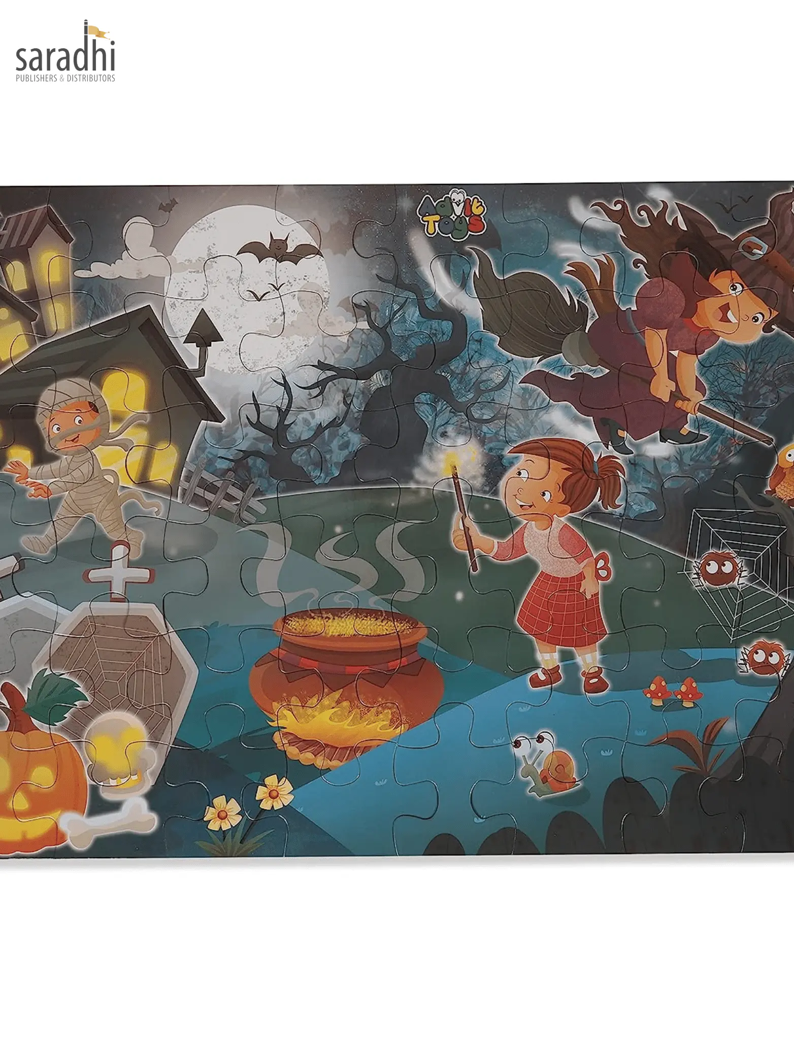Jigsaw Puzzle (48 Piece + Fun Fact Book Inside) Halloween