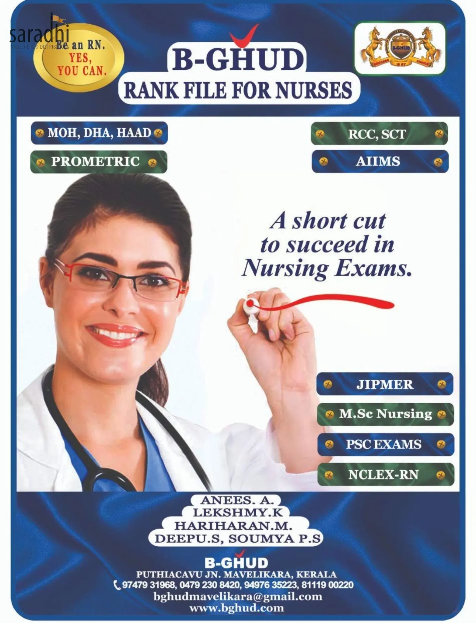 B-GHUD Rank File for Nurses | MOH, DHA, HAAD RCC, SCT PROMETRIC, AIIMS, JIPMER M.Sc Nursing PSC EXAMS NCLEX-RN | B-GHUD Academy