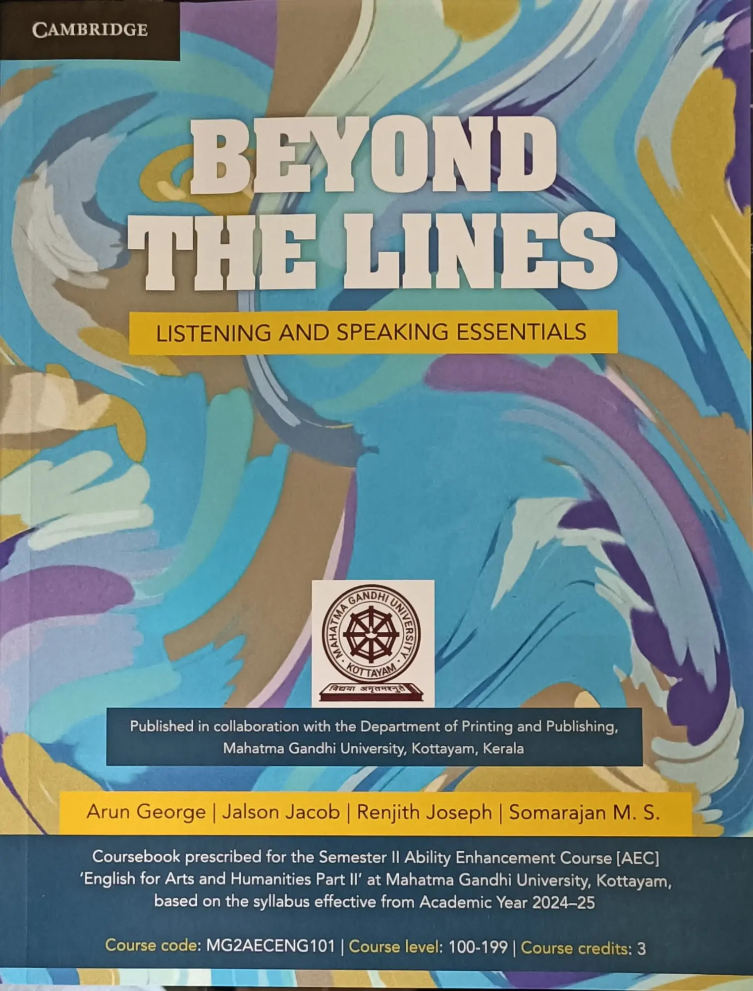 Beyond The Lines Listening And Speaking Essentials | BA Semester 2 AEC | MG University