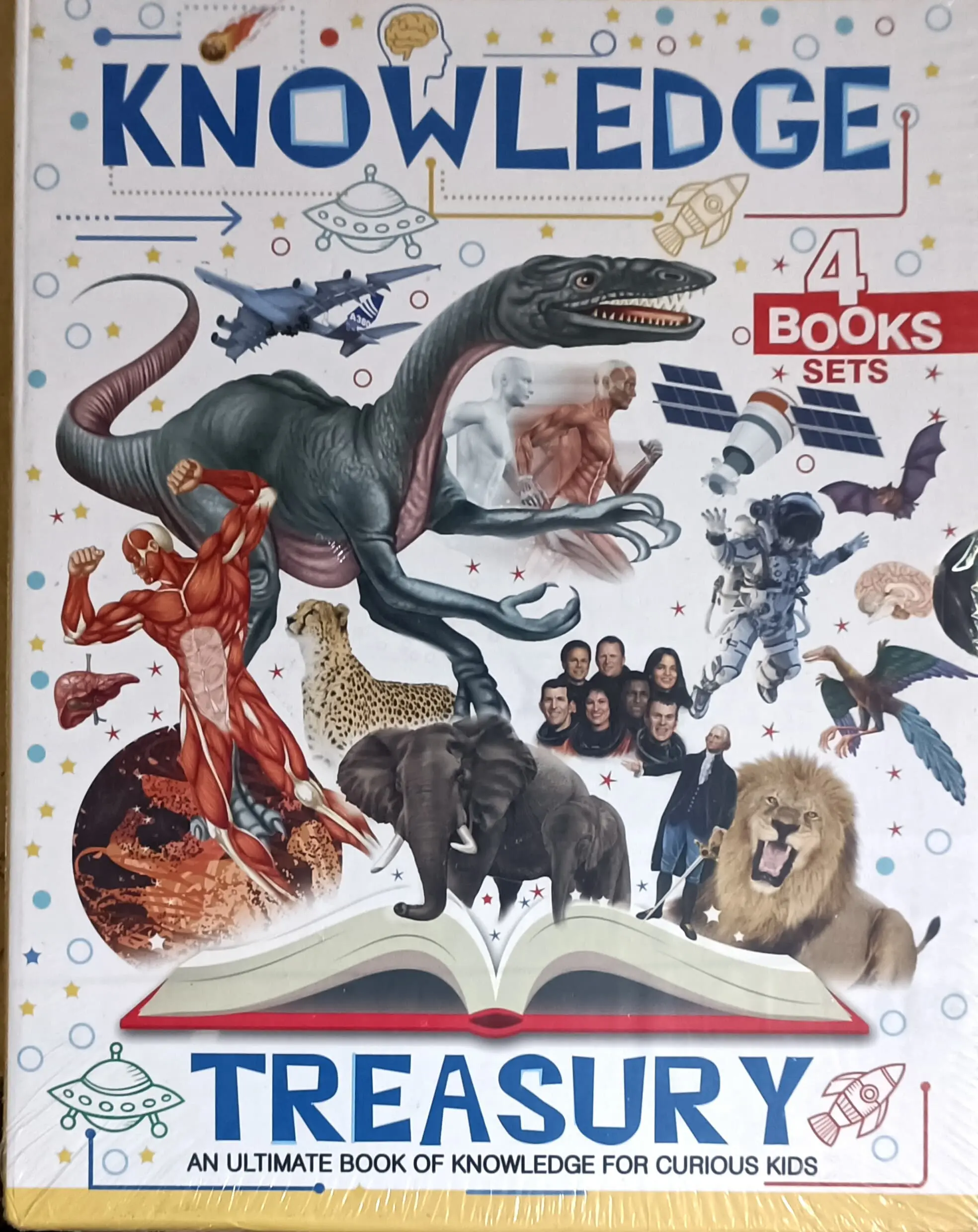 Knowledge Treasury | 4 Books Sets | An Ultimate Book Of Knowledge For Curious Kids | Brijbasi Arts Press LTD
