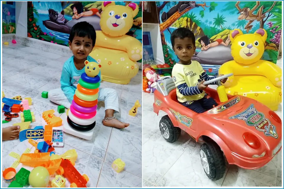 Baby sitting to kids 6 months to 4 years age.
