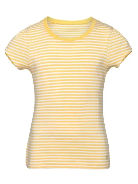 Jockey Banana Cream & White Girls T-Shirt