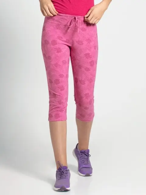 Jockey Ibis Rose Melange Printed Capri Pants