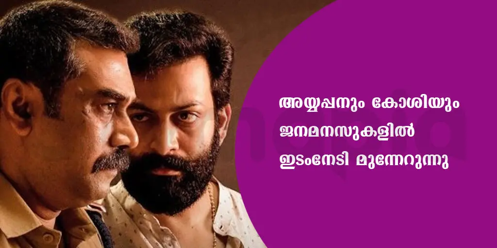 അയ്യപ്പനും കോശിയും ജനമനസുകളിൽ ഇടംനേടി