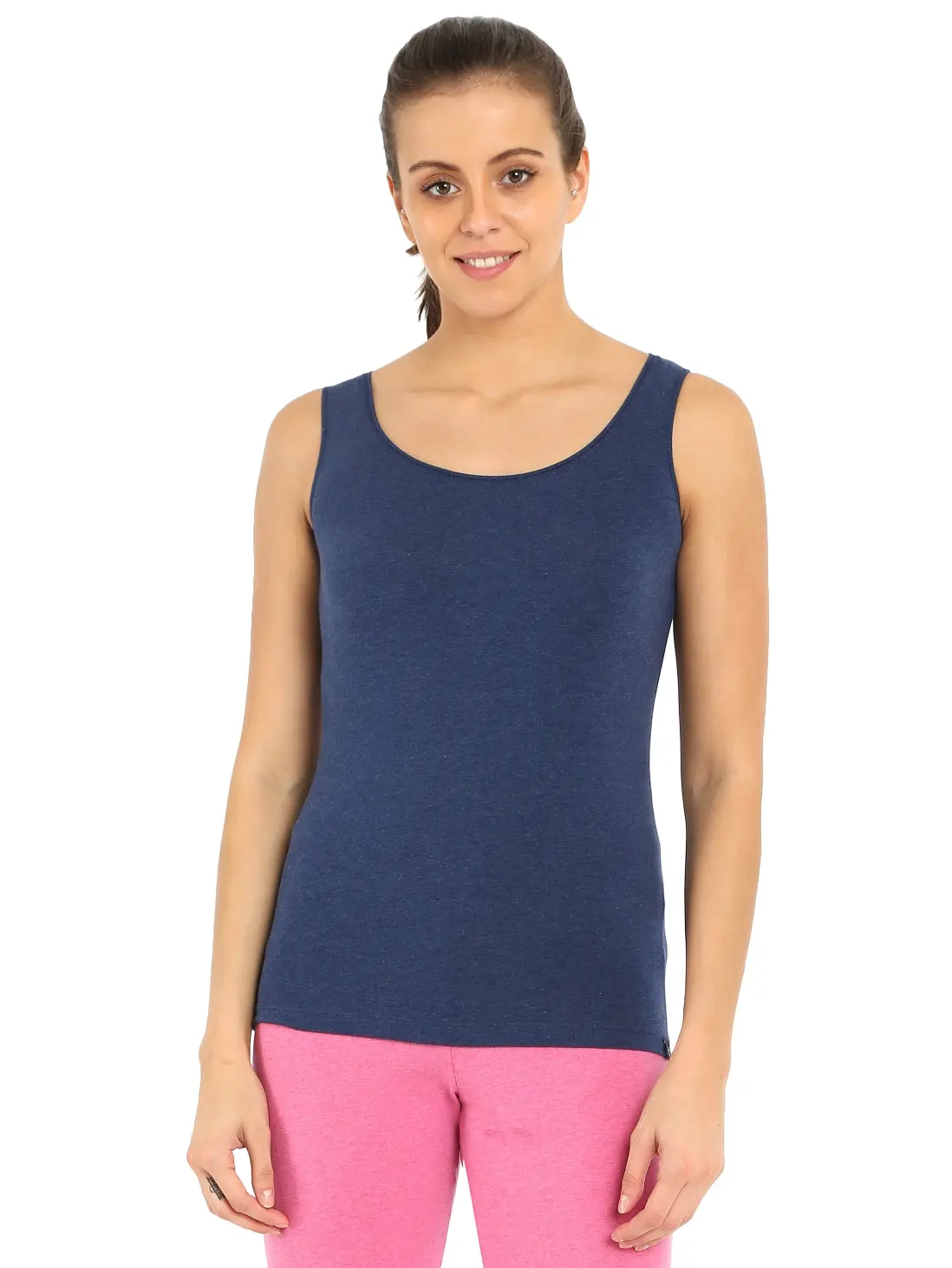 JOCKEY MEDIEVAL BLUE MELANGE TANK TOP