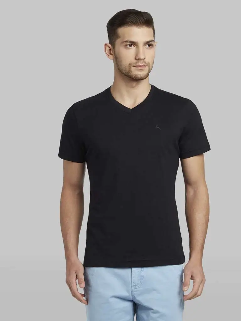 Raymond Black Regular Fit T-Shirt